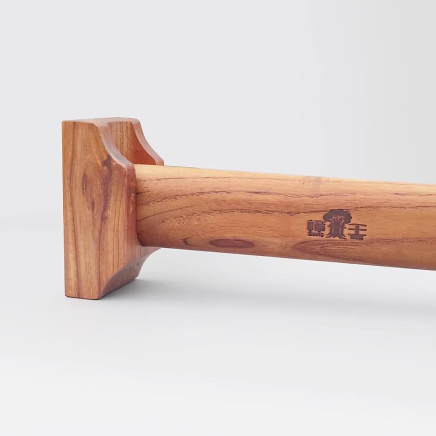 Closet Rod Oval Solid Redwood Closet Poles, Cabinet Hanging Rod Kit with End Supports, 15.8 19.7 27.6 31.5 47.2 51.2 59 63 Inch Drilling Armoires Rods(150 cm (59"))