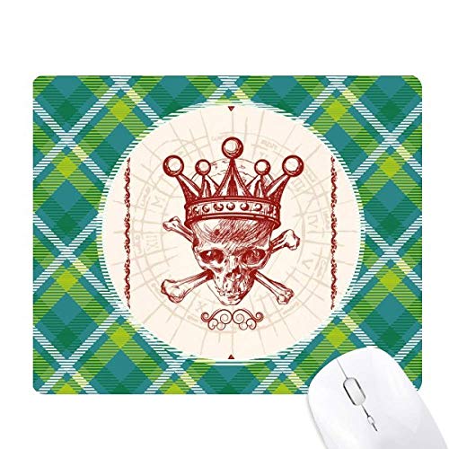 Tapis de souris poker tapis couronne de diamants rouge et vert pixel pour setup gaming épuré