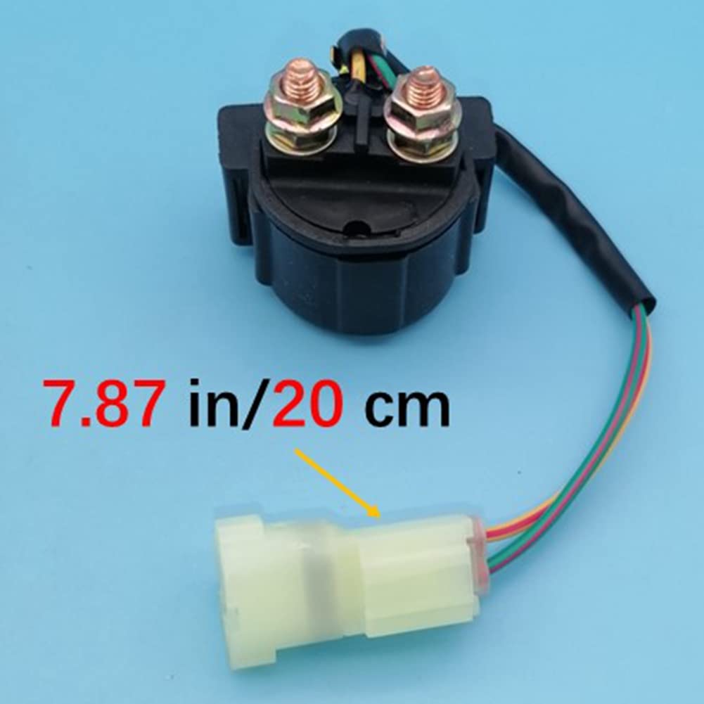 Starter Solenoid Relay Compatible with Honda Fourtrax Recon ATV TRX250TE TRX250TM TRX 250TE 250TM 250 TE TM ES 229cc 2005-2007 2008 2009 2010 2011 2012 2013 2014 2015 2016 35850-HM8-B00 Z155