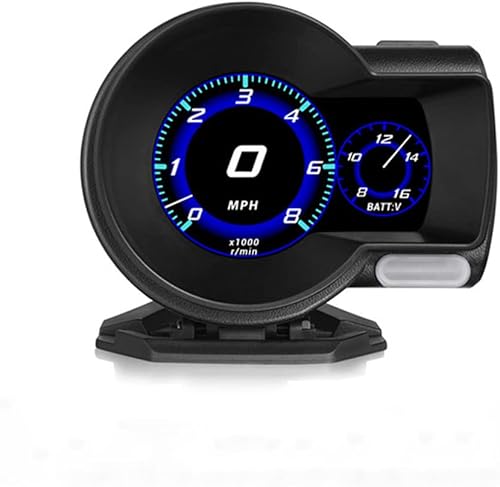 OBD-II HUD Head Up Display, Herramienta de diagnóstico OBD2 con 6 modos, sistema de alarma de coche para velocímetro RPM, temperatura del aceite del