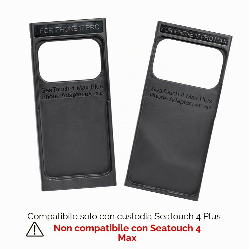 DIVEVOLK Seatouch 4 Max Plus - Adattatore per iPhone 17 Pro/17 Pro Max