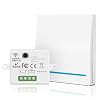 Aroidful Wireless Light Switch Kit, 250V Remote Control Light Switch No Wiring, Quickly Create or Relocate OnOff Appliances, Self-Powered Remote Control Switch for House Lighting White