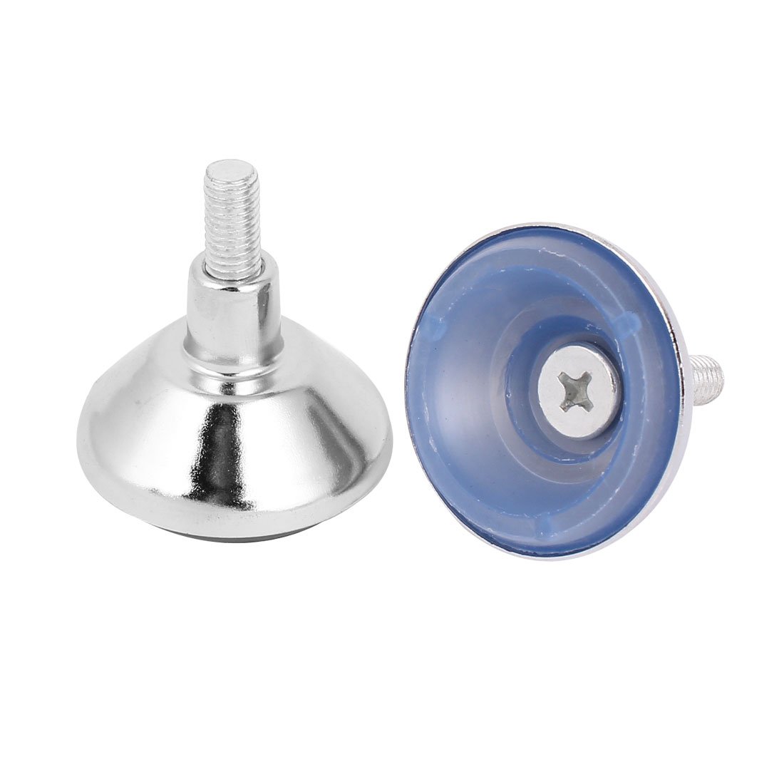 Plastic Base Furniture Foot Glide 8mm Thread Dia 2 Pcs Clear Blue id 298 ff0 9a2 39b DBC
