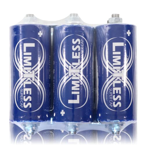 Limitless Lithium Super Cap 2.7V 3000F Caps Bank Of 6 For Car Audio Amplifier #TOP2