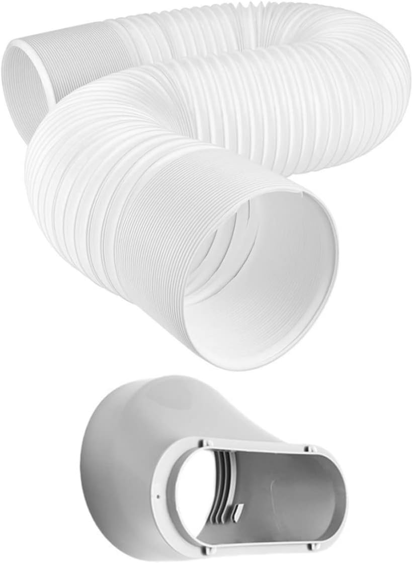 GLEAVI Air Conditioning Conditioner Hose Adapter Air Conditioner Accessories Ducting Air Conditioner Pipe Air Conditioner Tube Hose for Portable Plastic White