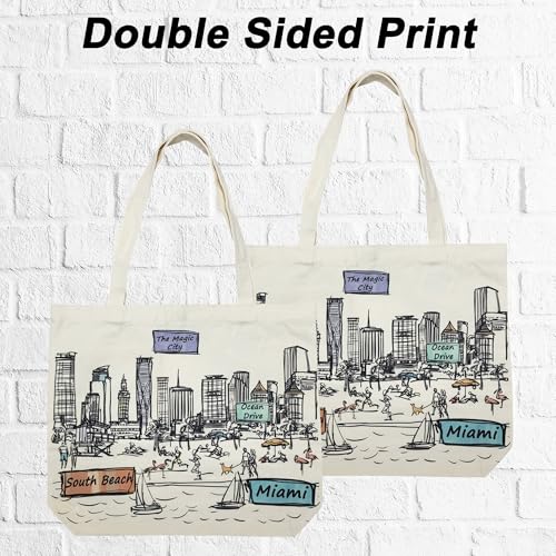 Bolsa Tote con diseño Cities Around the World 17x14 miniatura 5