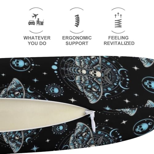 Almohada de viaje de espuma viscoelástica con soporte ergonómico miniatura 4