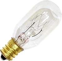 GE 15W T7 Appliance Light Bulb, 100 Lumens Candelabra Base - Durable Oven, Microwave & Refrigerator Bulbs, 1-Pack