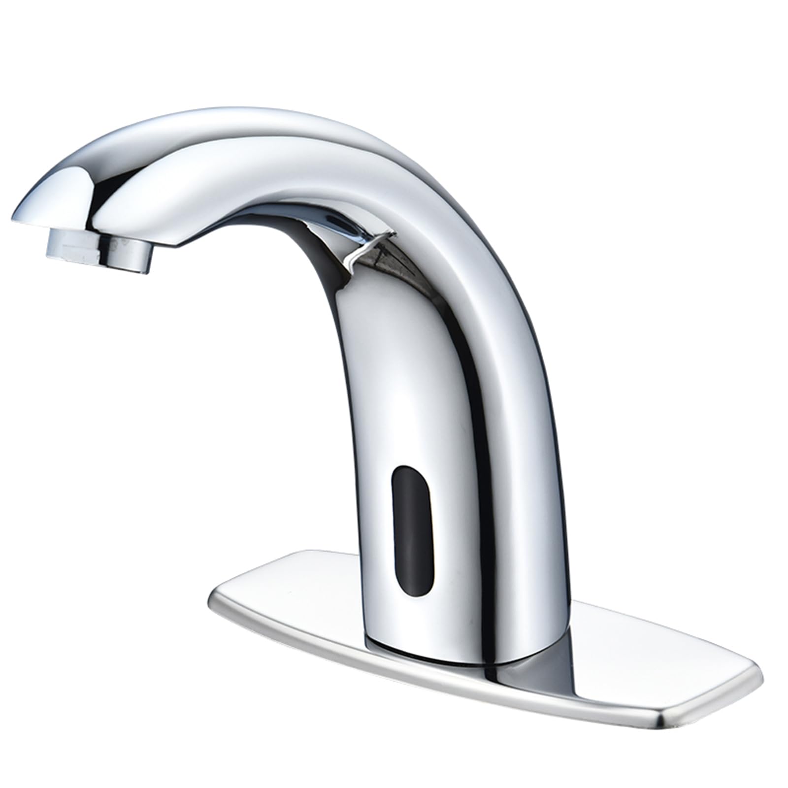 ZYCHSJXA Touchless Basin Tap Chrome Bathroom Sink Taps Mixers Hot and Cold Water Mixer Sensor Faucet Battery