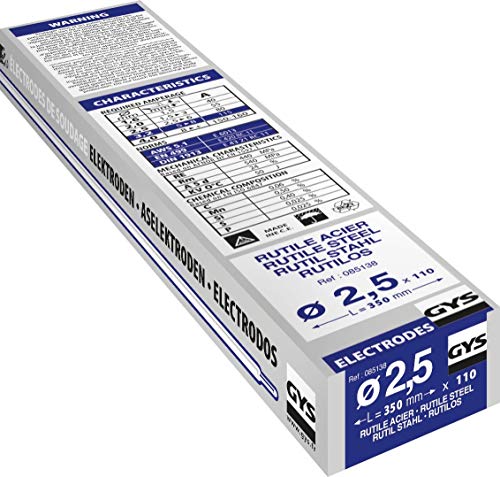 Consommable soudure MMA GYS electrodes rutiles pour travaux d'acier - 3