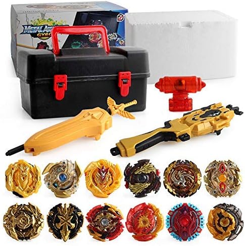 Metal Fusion Battling Top Burst Launcher Grip Set Storage Box Top Burst Gyros 4D with Launcher Burst Toys for Children