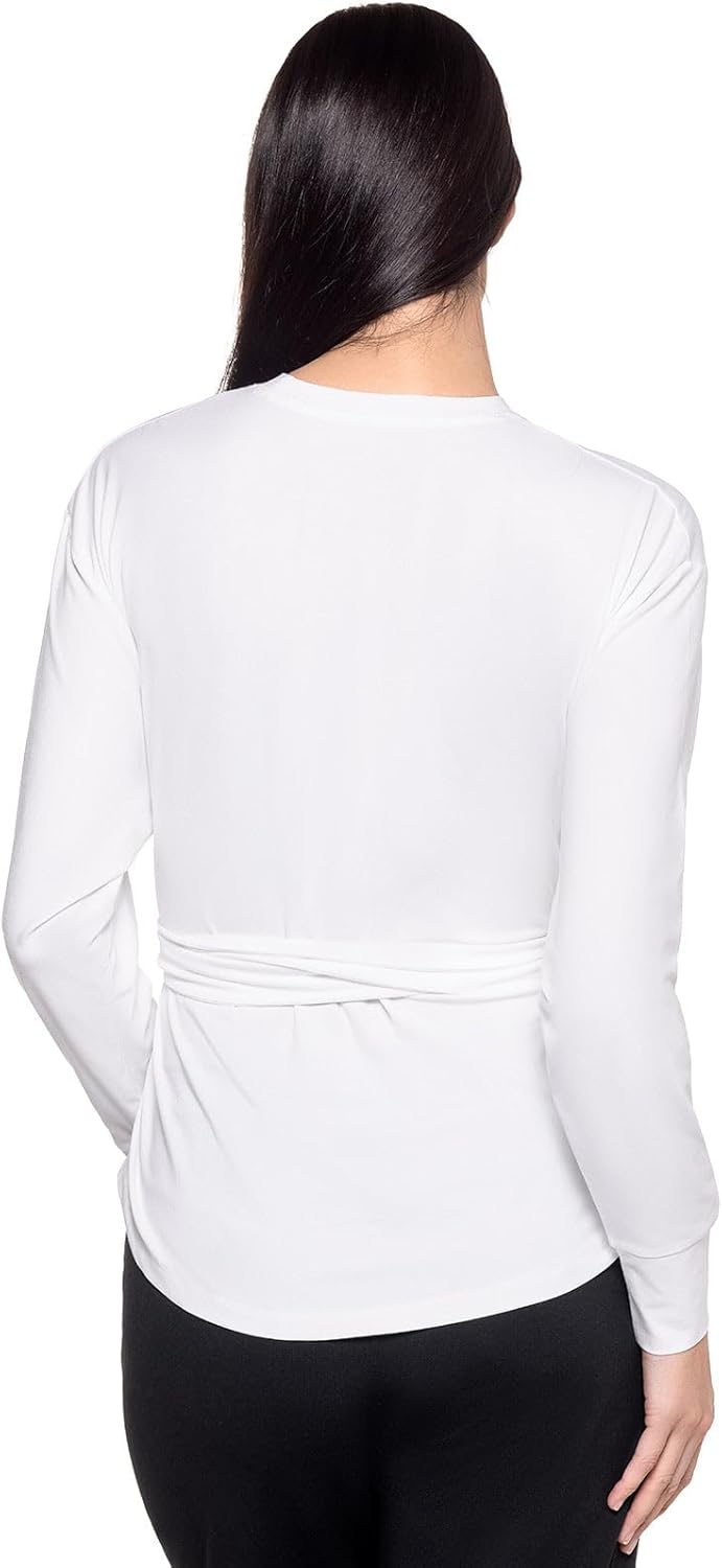 Women's Tie Long Sleeve Shirt - UPF 50+ Sun Protection - Merrick