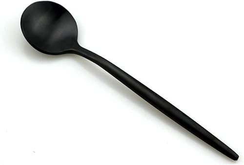 Miniatura 18 de JASHII Juego de 6 piezas de vajilla de acero inoxidable 304 negro mate para tartas para el hogar, cocina, fiesta