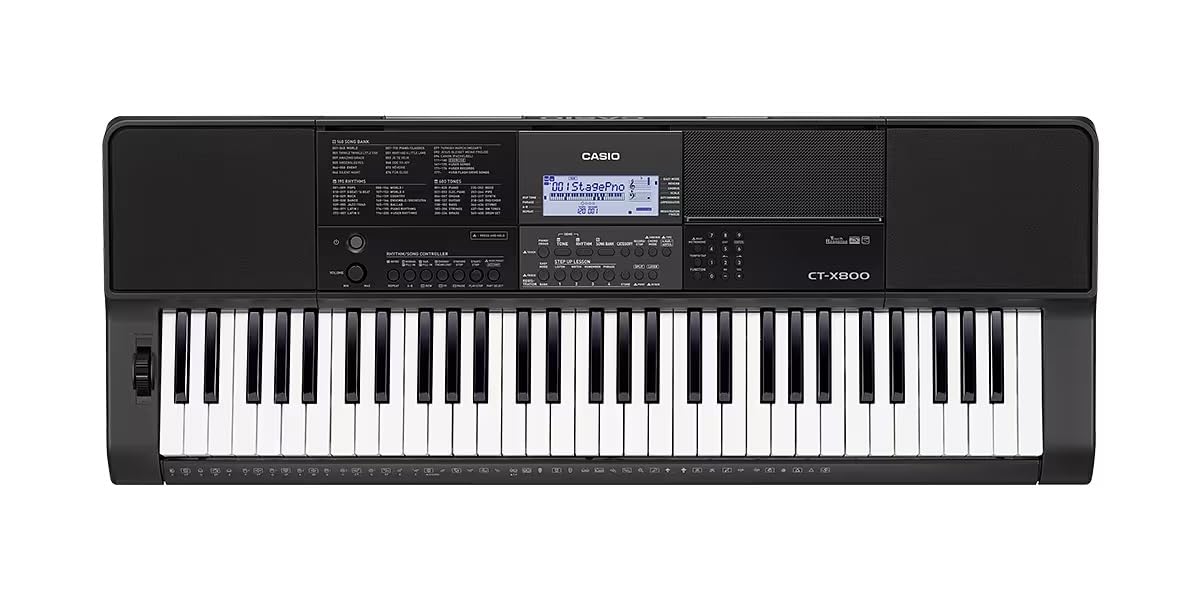 Casio Standard Keyboards,Semi Professional,600 Tones 195 Rhythms,61 keys CT-X800C2