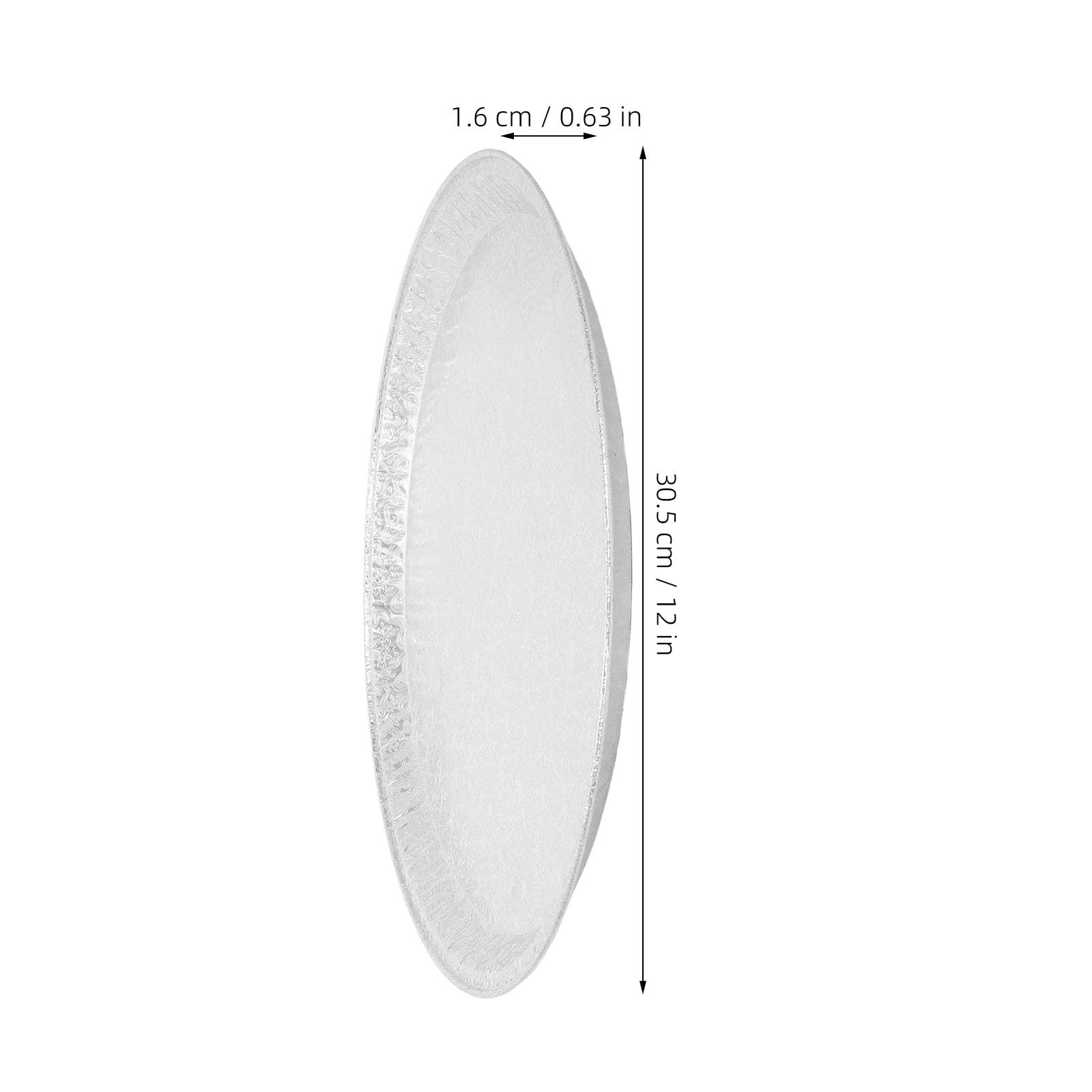 OSALADI 10 szt. jednorazowych aluminiowych patelni do pizzy 12" | Taca do pieczenia z folii aluminiowej do pieczenia ciasteczek czekoladowych, grilla, biwakowania i imprez, bezpieczna w