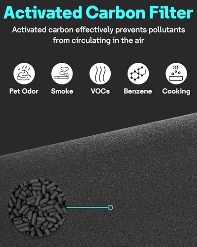 Image of Leemone 2 Pack Blue Pure 311i+ Max AllergenBlock Filter Compatible with Blue Pure 311i+ Max Air Purifier, Activated Carbon Filter