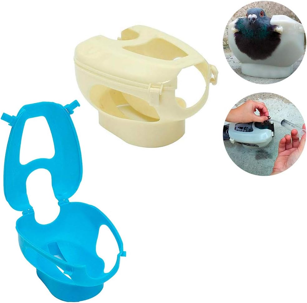 POPETPOP Racing Pigeon Holder - Thickened Carrier Supportor Creative Mounting Bracker Fixed Feeder Rack for Birds Pigeon (White) image 5