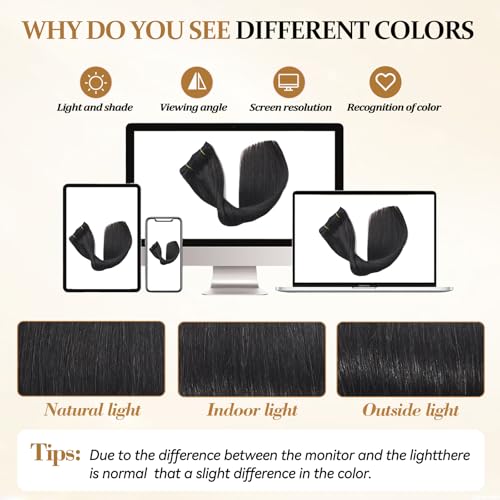 Image of Clip in Hair Extensions Real Human Hair, Human Hair Extensions Clip ins | Tangle Free, No Shedding, Human Hair Clip in Extensions, Seamless Invisible, Volume, Double Weft, 8PCS, 100g, Straight