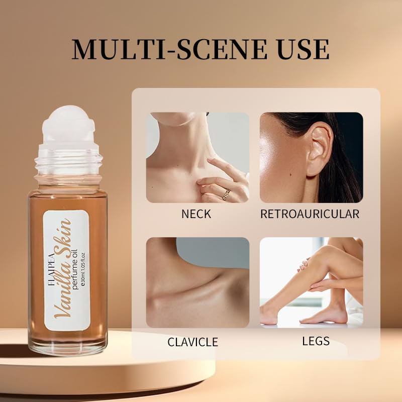 Vanilla Skin Perfume for Women | 30ml Roll-On Fragrance with Coconut & Musk Ambergris | Warm Skin Scent for Women | Long Lasting Concentrated Perfume - Image 5