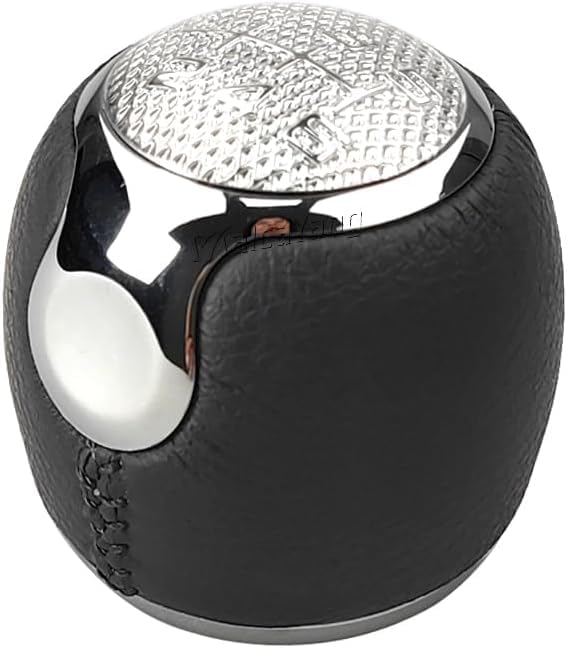 Pomello del cambio per Alfa Romeo 147 per Alfa Romeo 166 3.2 V6 per Alfa Romeo Mito 2008-2016,Utilizzare plastica e pelle come materia prima per garantire la stabilità e l'uso a lungo termine del prodotto.