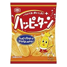 Happy Turn Happy Powder Covered Rice Cracker 1oz 10Bags Box Kamedaseika Japanese Ninjapo