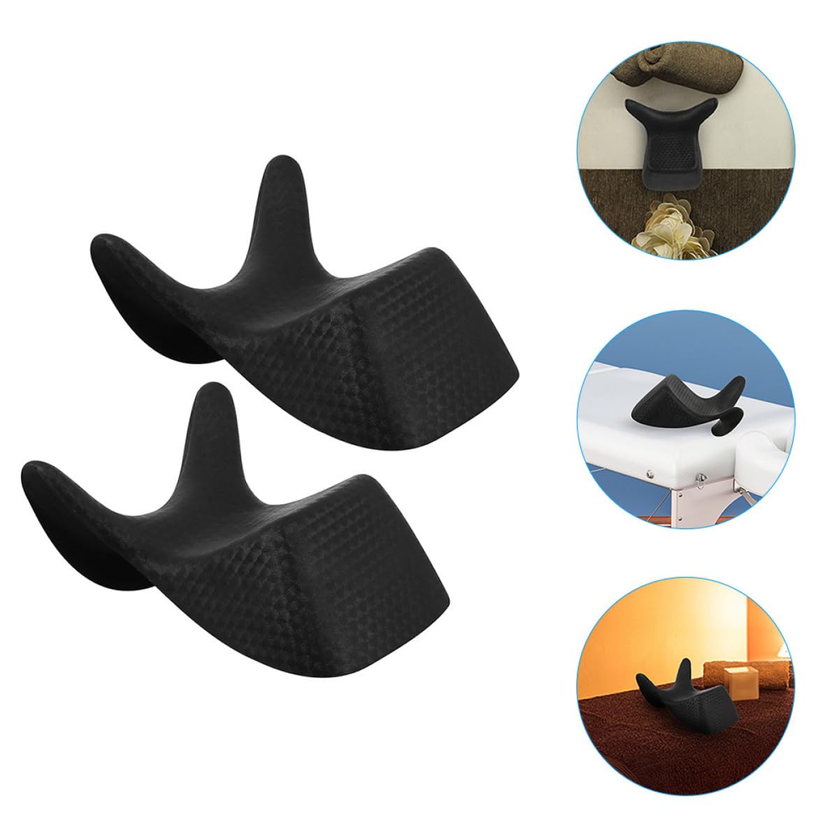 Reposacabezas para Lavabo Gel, Cojín Ergonómico para Cuello, 2 Piezas para Salón y Baño en Casa