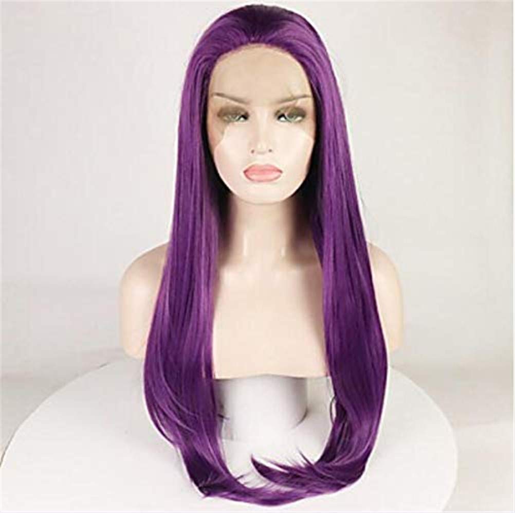Perruque lace front violette pour changer de style en soirée ou festival