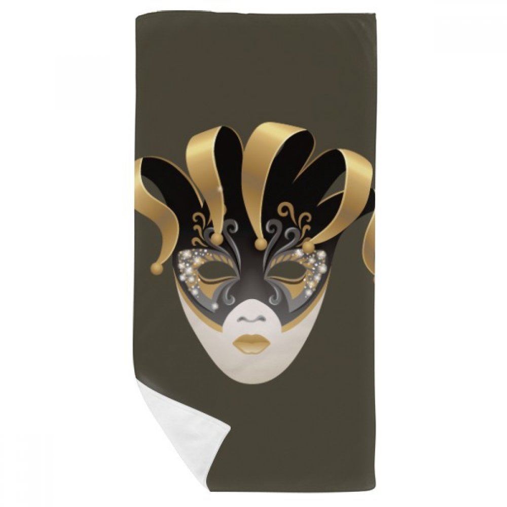 Gant de toilette Masque d'or Venise aux finitions soignées 35x70cm