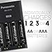 Panasonic K-KJ75KHC4BA Advanced Battery Charger with USB Charging Port and 4AA eneloop pro High Capacity Rechargeable Batteries