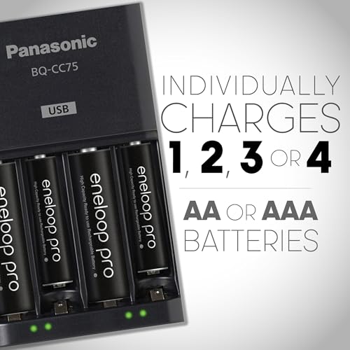 Chargeur de batterie Panasonic eneloop résout les piles vides via LED et USB - 2