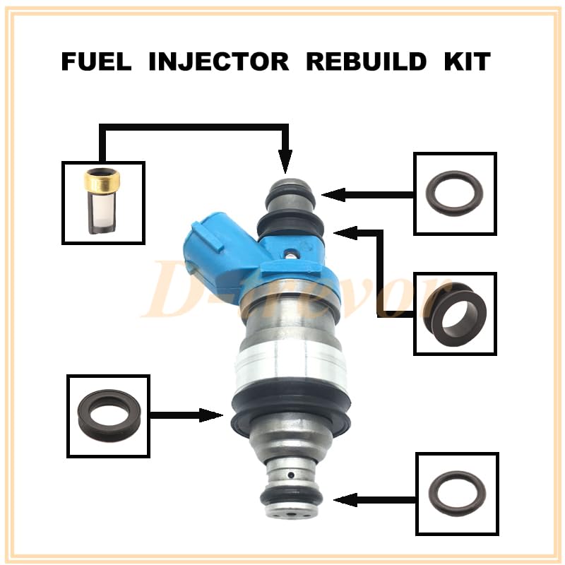 Fuel Injector Repair Kits For 23250-20010 For 1994-2003 For Lexus For Toyota 3.0L V6 23209-20010 - (Color: 20 piece set)