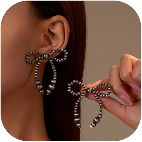 Navajo Pearls Navajo Pearl Earrings for Women Grey Pearl Beads Jewelry for Women