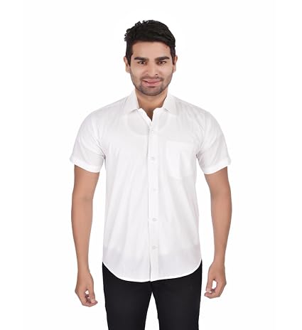 Formal Slim fit Half sleeve white shirt 