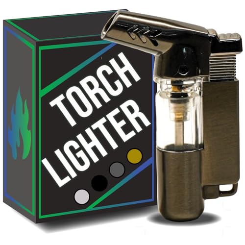 Encendedor Mechero de Antorcha de Bolsillo Gunmetal miniatura 1