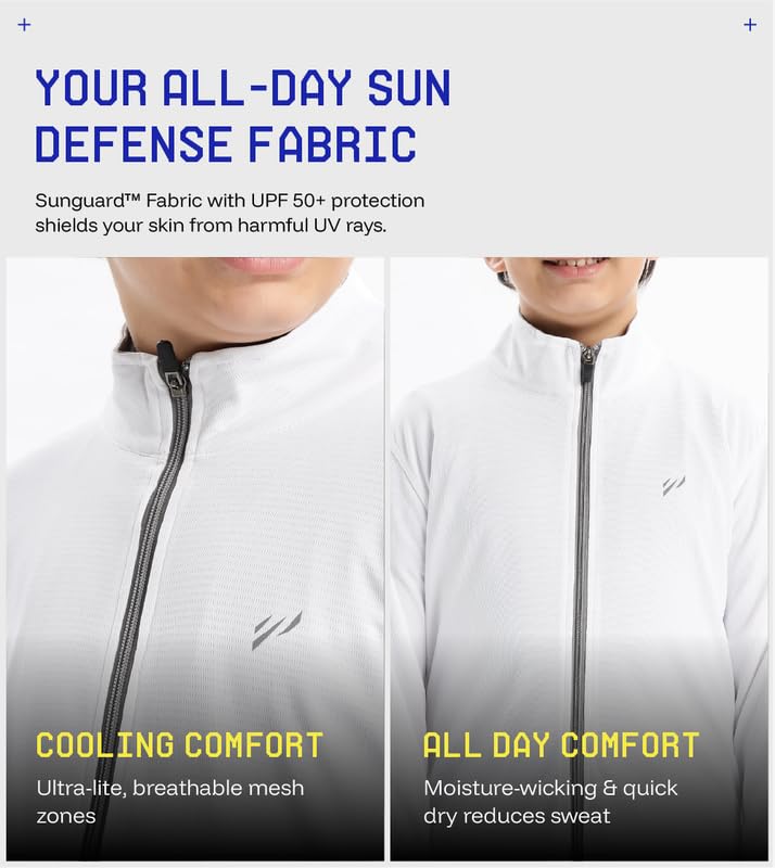 Image of BLUE TYGA Boys UPF 50+ Sunscreen Jacket - Cool, Comfy & Sun-Safe Protection for Every Adventure