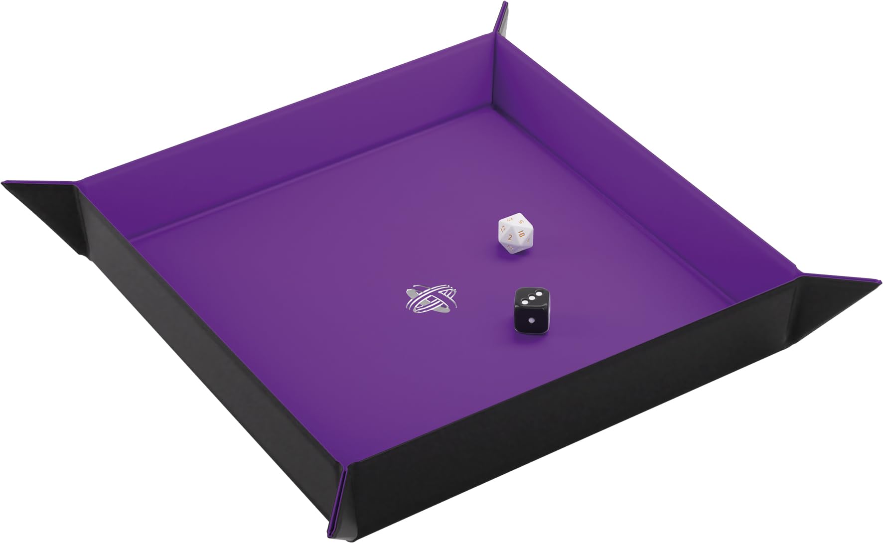 Magnetic Dice Tray Square Black/Purple