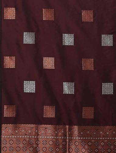Image of Flosive Woven Kanjivaram Silk Saree With Border