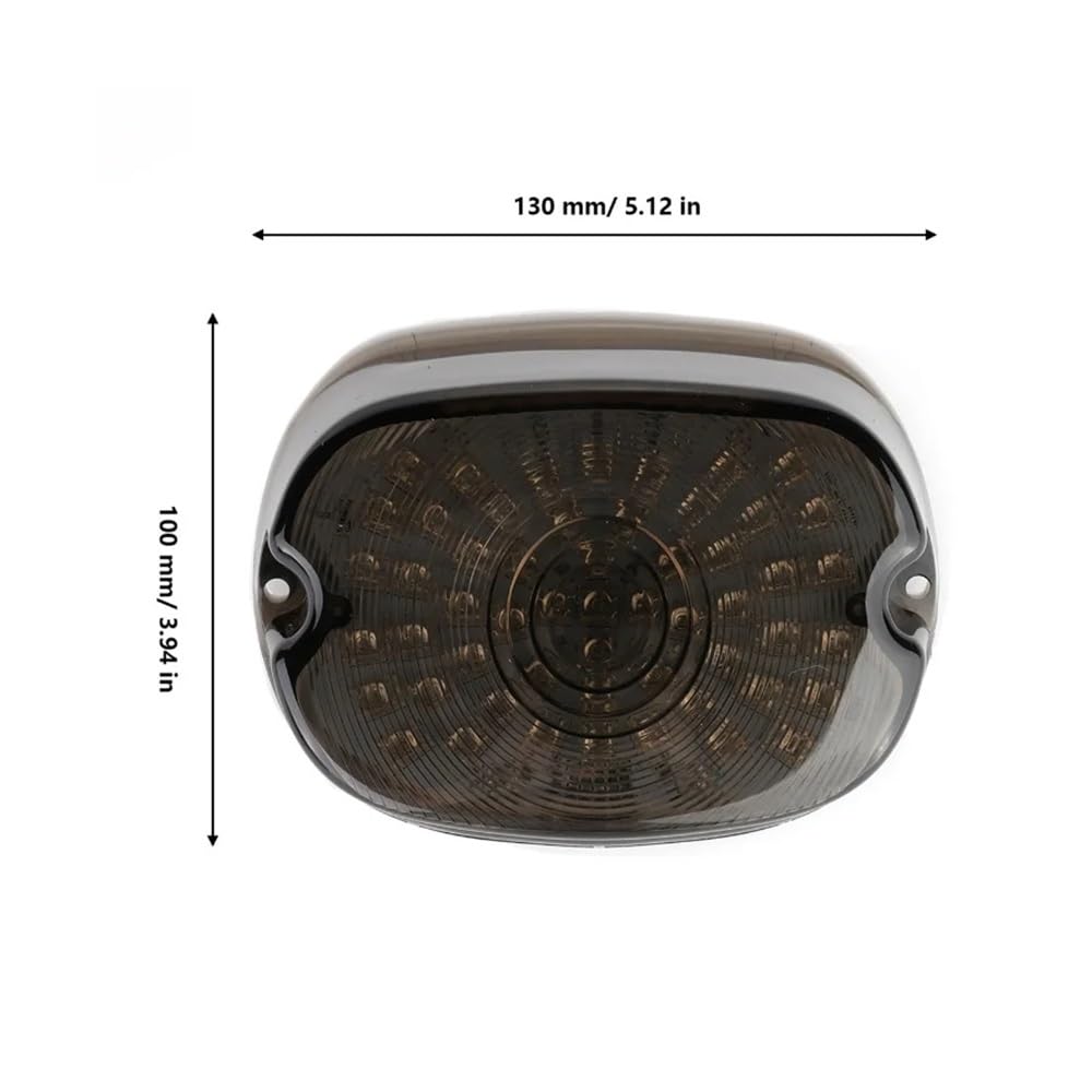 SinSed Moto luce freno stop Lampada freno fanale posteriore a LED per moto 1pc con lente fumé per Har&ley