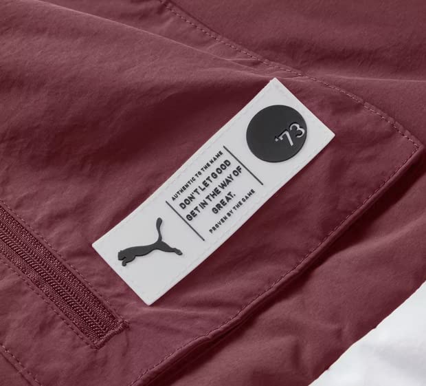 PUMA MEN S PARQUET PUFFER INSULATED JACKET, BURGUNDY, XL
