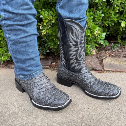 Image of Men's Alex Western Cowboy Boots Square Toe Pull On