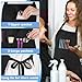 Noverlife Hair Stylist Apron with 4 Pockets, Hair Resistant 34 Inch Long Hairdresser Apron with Adjustable Strap Machine Washable Salon Pinafore, Multi Function Stylist Work Pinafore for Barber