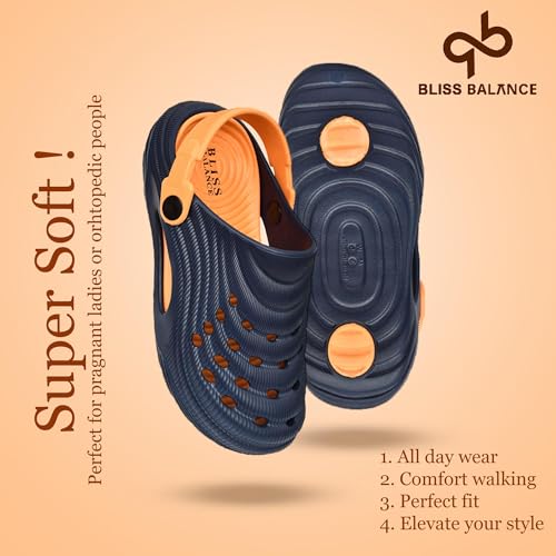 Image of Super Soft Kids Clogs Ultra Lightweight with Adjustable Back Strap Design Soft Cushioning & Anti-Slip Grip Slippers for Kids Playtime Comfortable Indoor & Outdoor Stylish Clogs BBSAP-2