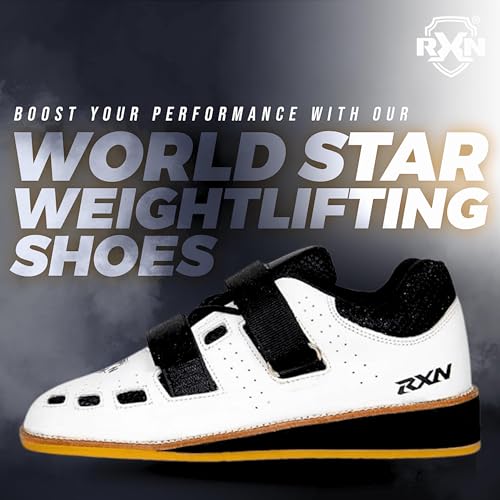 Image of RXN World Star Weightlifting Shoes for Men | Natural Leather with Mesh Lining Upper Eva Out Sole Weightlifting Shoes