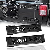 XOOKUN JK Tailgate Hinge Set Steel Reinforcement fit for Jeep Wrangler JK JKU 2007-2018