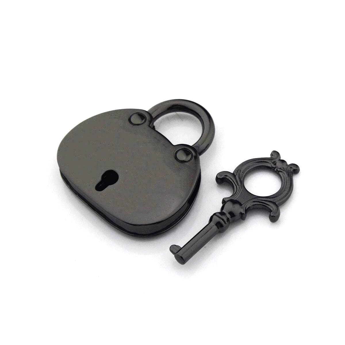 Mnuvxzaewf One Color Code Padlock, Suitcase Locks, Fashion Metal Decoration Lock Mini Vintage Bag Luggage Box Key With