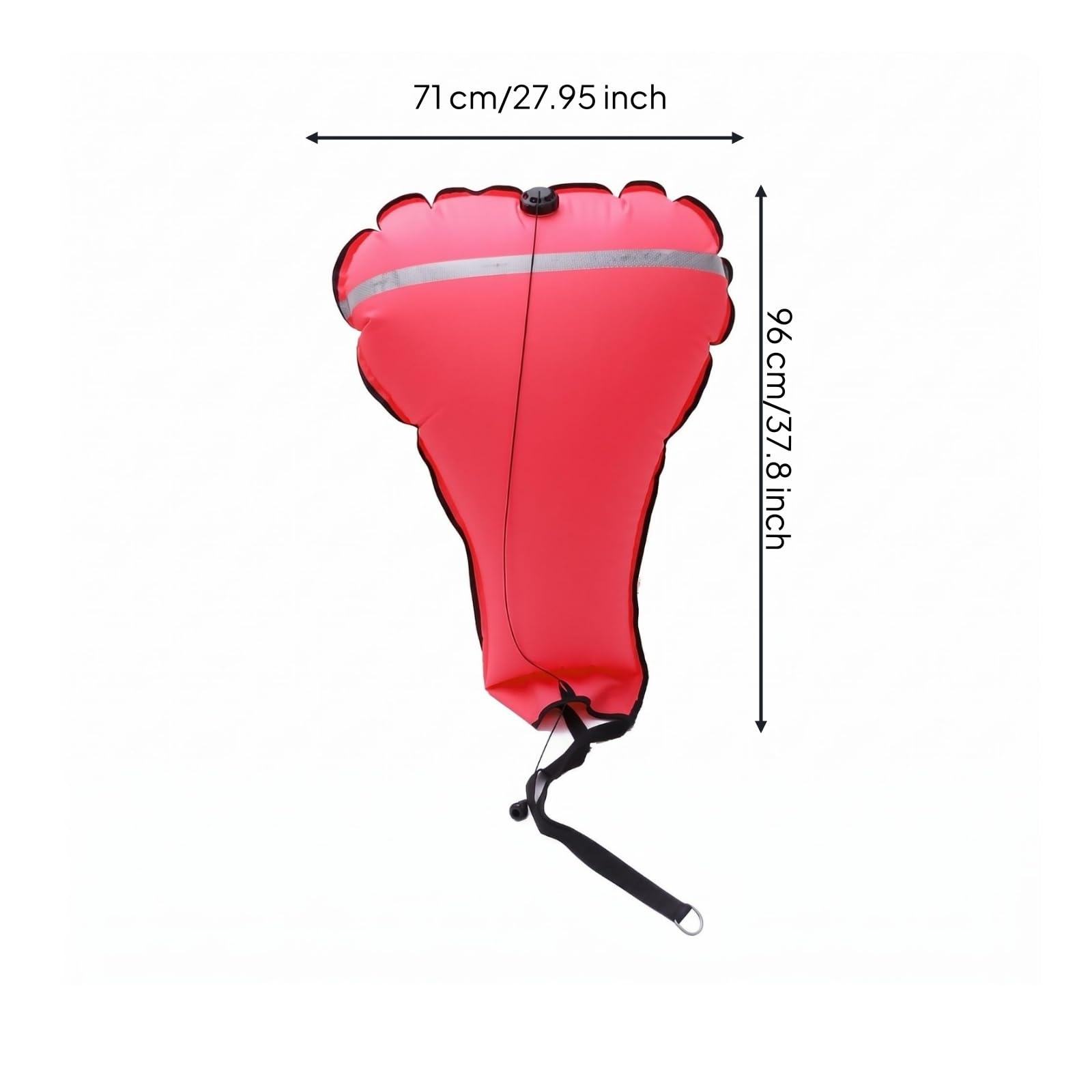 TISHITA Dispositif de Levage Gonflable Sac de Levage Bouée de Récupération Flotteur de Relevage Poche de Flottabilité Matière Nylon TPU 210D Point de Gonflage