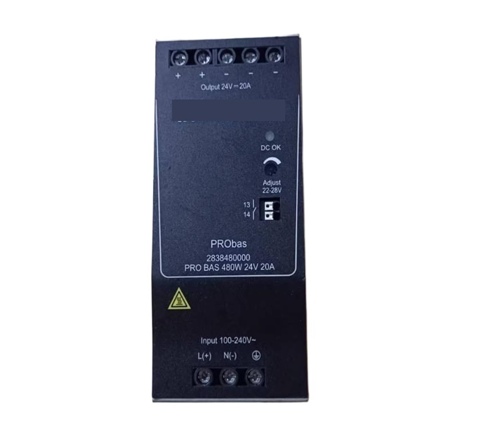 Alimentation 2838480000 Pro Bas avec puissance constante de 480W 24V
