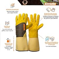 ROSTAING Gants RONCIER - Paire de Gants de Jardinage - Protection Cuir - Gants de Jardinage pour les... #1