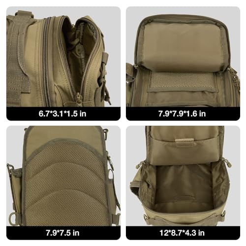 image for Piscifun Fishing Tackle Bag with Rod & Gear Holder, Lightweight Sling 