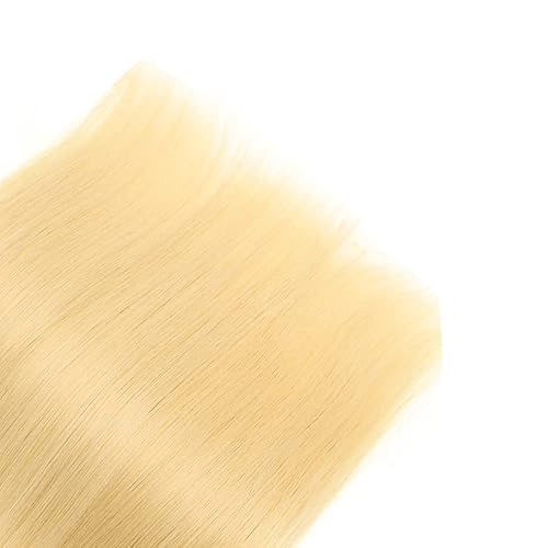 Miniatura 5 de Paquetes de 613 mechones de cabello humano lacio de 22, 24 y 26 pulgadas, suaves y saludables rubios miel, mechones lacios, diseñados para mujeres